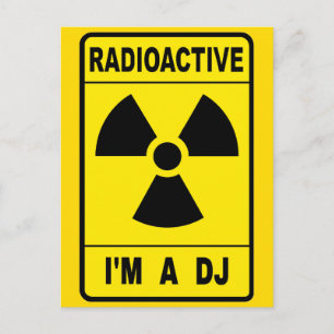 Radioactief DJ Briefkaart