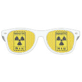Radioactief DJ Retro Zonnebril (Voorkant)