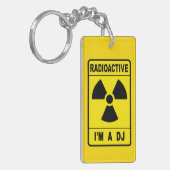 Radioactief DJ Sleutelhanger (Voorkant Links)