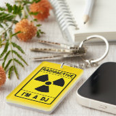 Radioactief DJ Sleutelhanger (Voorkant Rechts)
