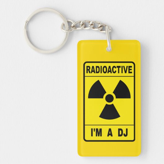 Radioactief DJ Sleutelhanger (Voorkant)