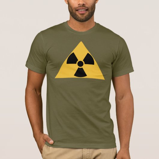 Radioactief Emblem Bella Canvas T-Shirt (Voorkant)