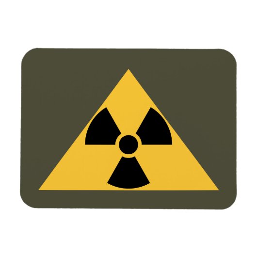 Radioactief emblem Premium Magnet Magneet (Horizontaal)