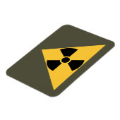 Radioactief emblem Premium Magnet Magneet (Linkerzijde)