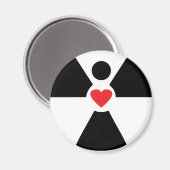 Radioactief engelhart magneet (Voorkant / Achterkant)