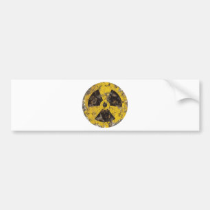 Radioactief gerustd bumpersticker