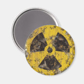 Radioactief gerustd magneet (Voorkant / Achterkant)