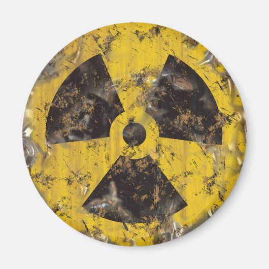 Radioactief gerustd magneet (Voorkant)