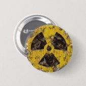 Radioactief gerustd ronde button 5,7 cm (Voorkant /achterkant)