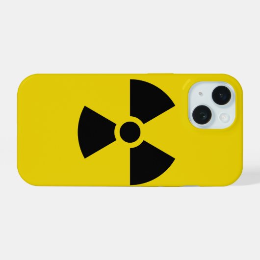 Radioactief iPhone 15 Case (Achterkant horizontaal)