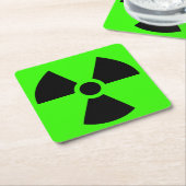 Radioactief Kartonnen Onderzetters (Schuin)