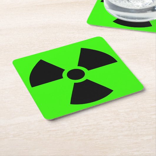 Radioactief Kartonnen Onderzetters (Schuin)