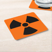 Radioactief Kartonnen Onderzetters (Schuin)