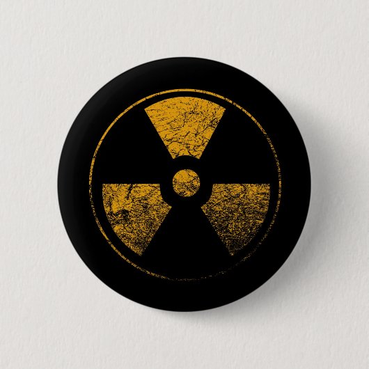 Radioactief - knop ronde button 5,7 cm (Voorkant)