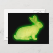 radioactief konijn briefkaart (Voorkant / Achterkant)