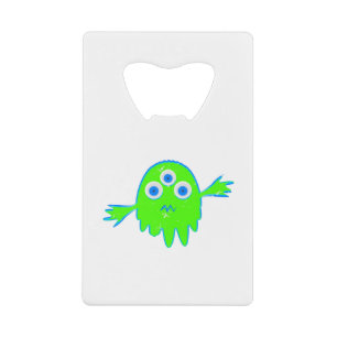 Radioactief Little Monster Creditkaart Flessenopener