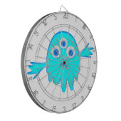 Radioactief Little Monster Dartbord (Voorkant Links)