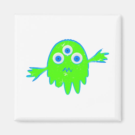 Radioactief Little Monster Magneet (Voorkant)