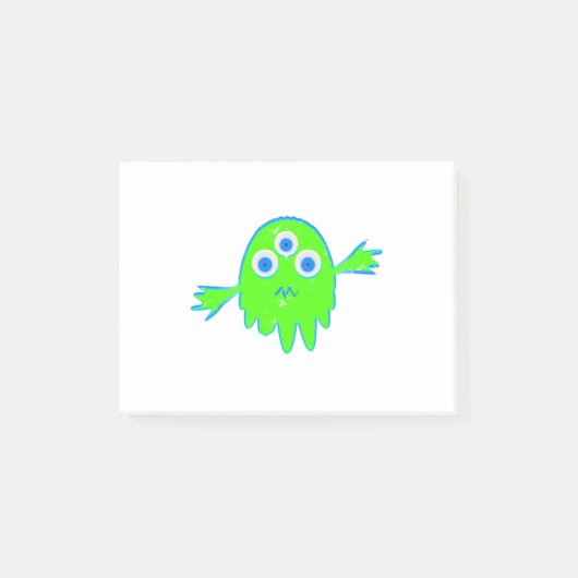 Radioactief Little Monster Post-it® Notes (Voorkant)