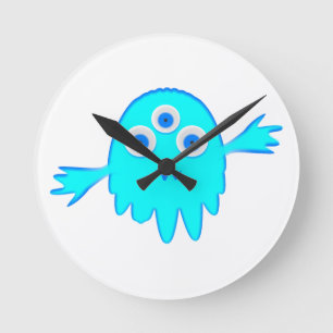 Radioactief Little Monster Ronde Klok