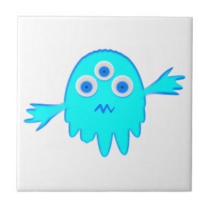 Radioactief Little Monster Tegeltje