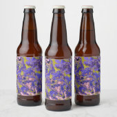 Radioactief marmer bier etiket (Flessen)