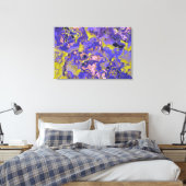 Radioactief marmer canvas afdruk (Insitu (Slaapkamer))