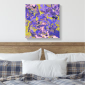 Radioactief marmer canvas afdruk (Insitu (Slaapkamer))