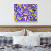 Radioactief marmer canvas afdruk (Insitu (Slaapkamer))