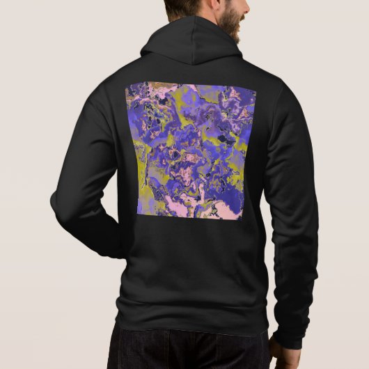 Radioactief Marmer Hoodie (Achterkant)