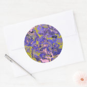 Radioactief marmer ronde sticker (Envelop)
