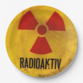 radioactief papieren bordje (Voorkant)