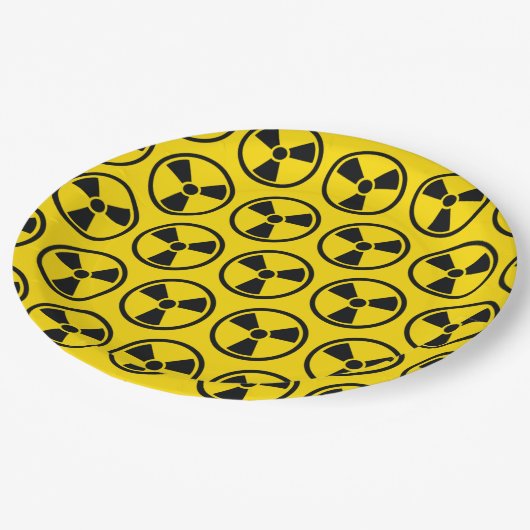 Radioactief Papieren Bordje (Gekanteld)