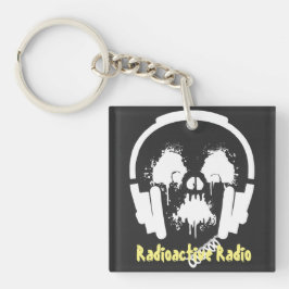 Radioactief Radio DJ Acryl Sleutelhanger