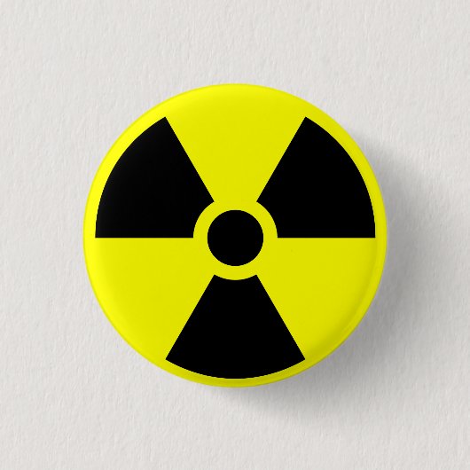 Radioactief Ronde Button 3,2 Cm (Voorkant)