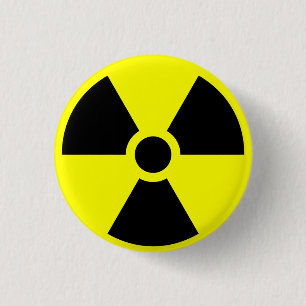 Radioactief Ronde Button 3,2 Cm