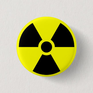 Radioactief Ronde Button 3,2 Cm