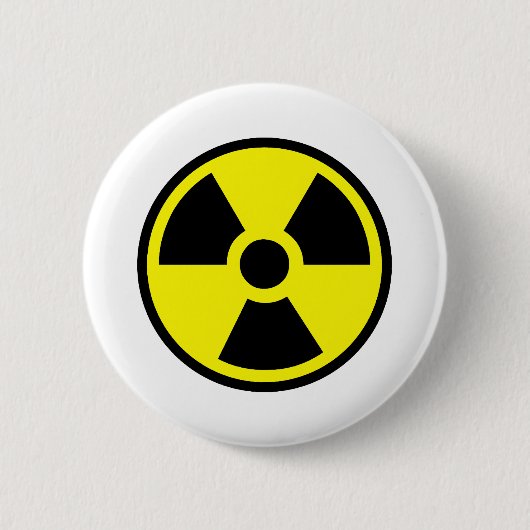 Radioactief Ronde Button 5,7 Cm (Voorkant)