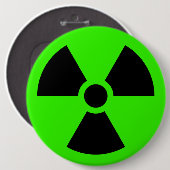 Radioactief Ronde Button 6,0 Cm (Voorkant /achterkant)