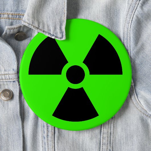 Radioactief Ronde Button 6,0 Cm (In situ)