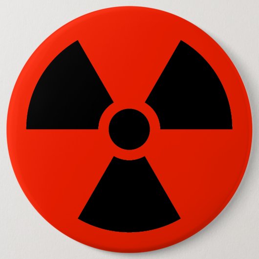 Radioactief Ronde Button 6,0 Cm (Voorkant)