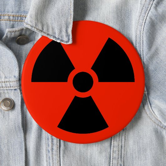 Radioactief Ronde Button 6,0 Cm (In situ)