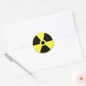 Radioactief Ronde Sticker (Envelop)