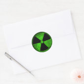 Radioactief Ronde Sticker (Envelop)