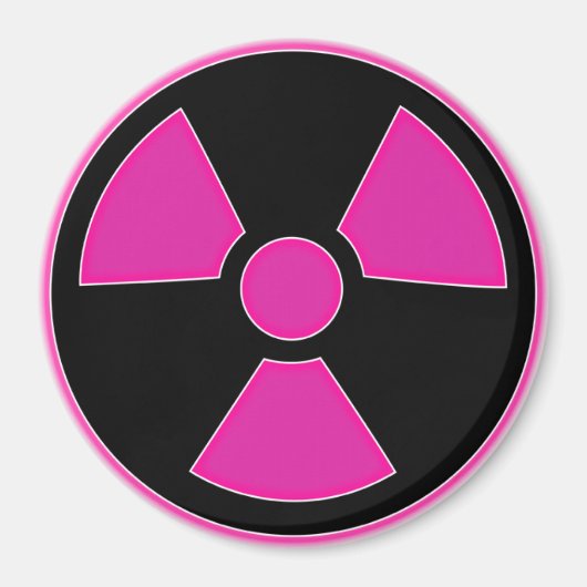 Radioactief roze magneet (Voorkant)