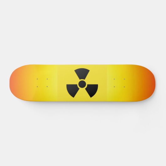 Radioactief Sign Skateboard (Horizontaal)