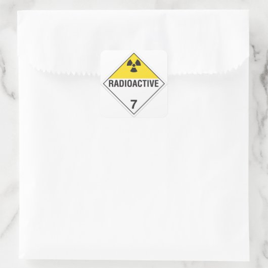 Radioactief Sticker 7 (Tas)