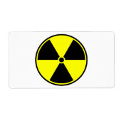 Radioactief Symbol Etiket (Voorkant)