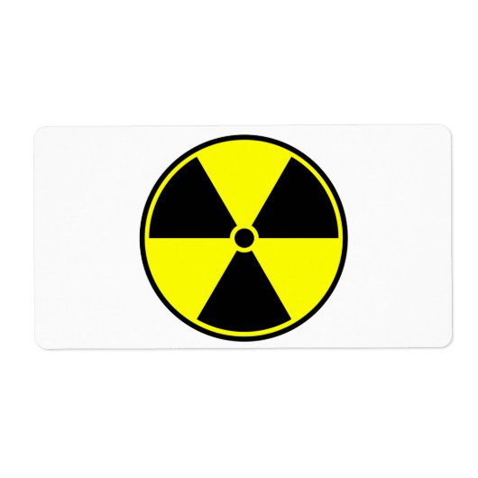 Radioactief Symbol Etiket (Voorkant)