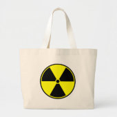 Radioactief Symbol Grote Tote Bag (Voorkant)